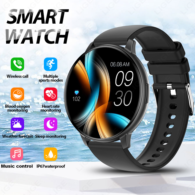 Watches Ladies Smartwatch - LIGE Yeni 1.43 inç Bluetooth Aramalı
