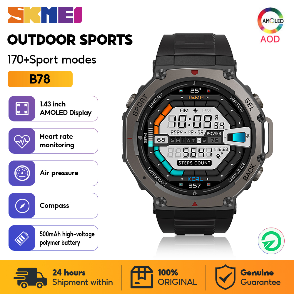 Smartwatch Watches For Girls - SKMEI Askeri Açık Hava Spor Akıllı