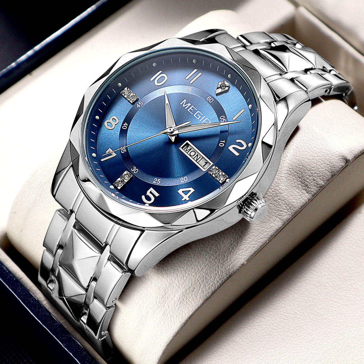 Watches Ladies Smartwatch - MEGIR Zarif Basit Stil Erkekler Kuvars