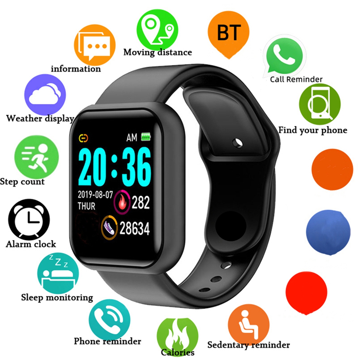 Erkekler Akıllı Saatler Renkli - Smartwatch Watches For Girls incelemesi ve fiyatı
