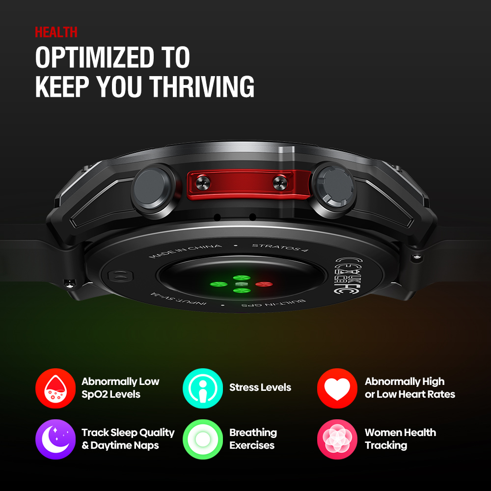 YENI Zeblaze Stratos 4 GPS Akı - Altimeter Compass Watch incelemesi ve fiyatı