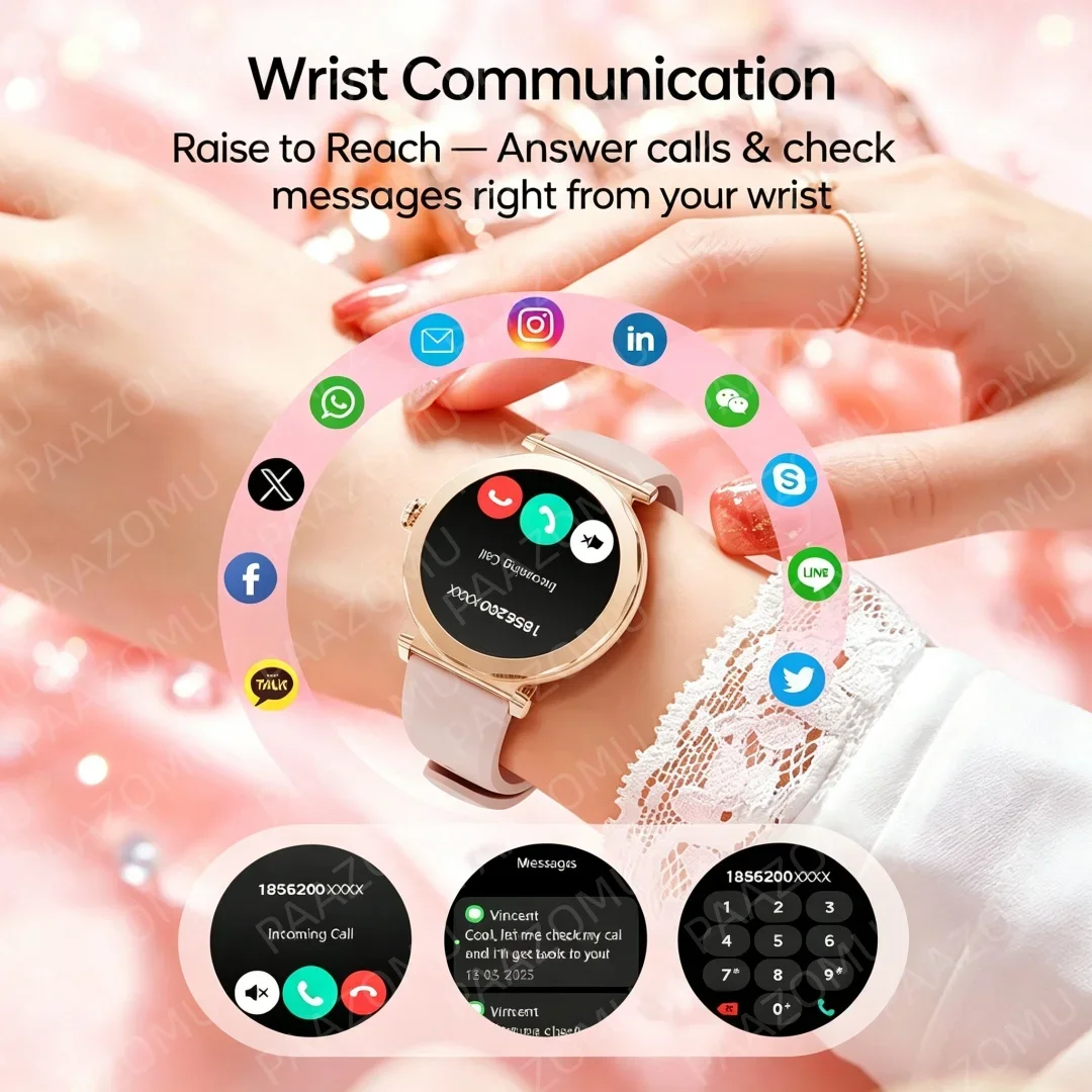 Gül Kurusu Renkli Kadın Akıllı - Watches Ladies Smartwatch incelemesi ve fiyatı